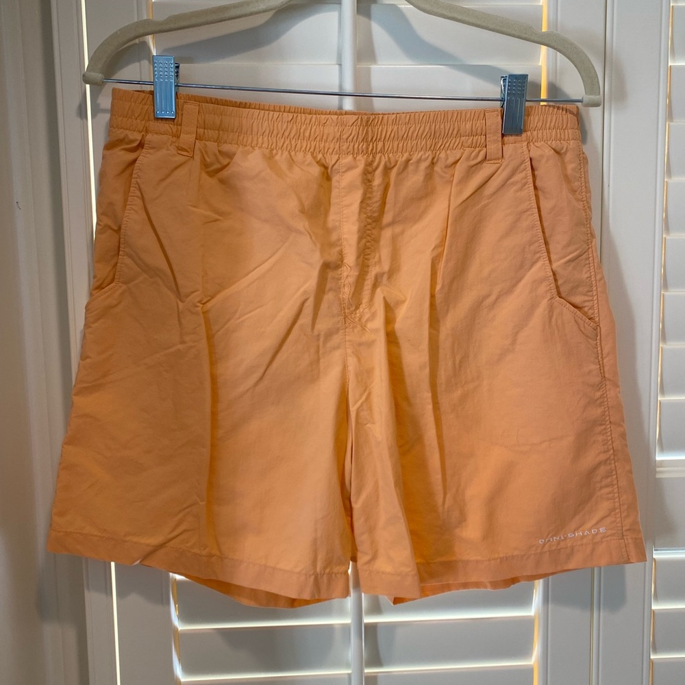 Boys orange Columbia PFG shorts XL